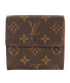Louis Vuitton Elise Wallet, &pound;160, Accessories, Brown, Canvas, Back view